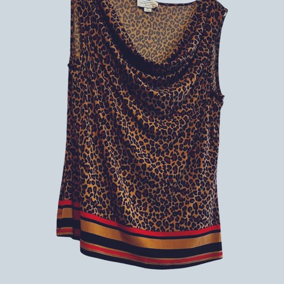 Tahari Arthur S. Levine Cheetah Print 8P - Picture 2 of 5